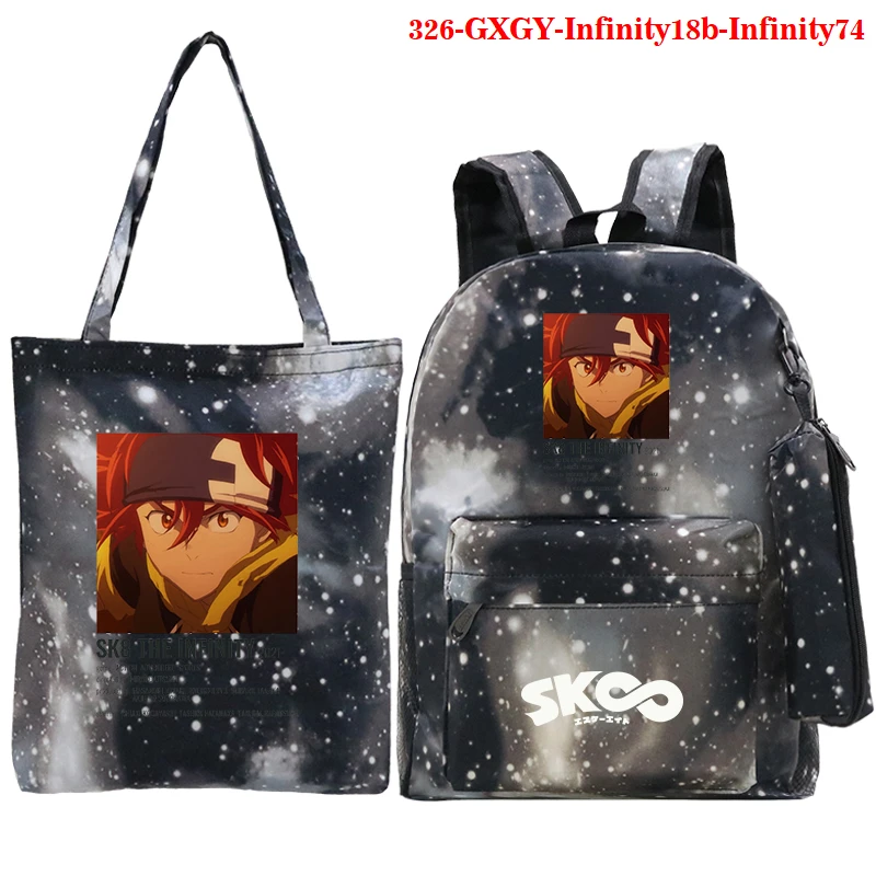 

Mochila Anime SK8 The Infinity Printed Backpack 3et/pcs for Teenage Men Laptop Bag Canvas Schoolbag Boys Girls Casual Backpack