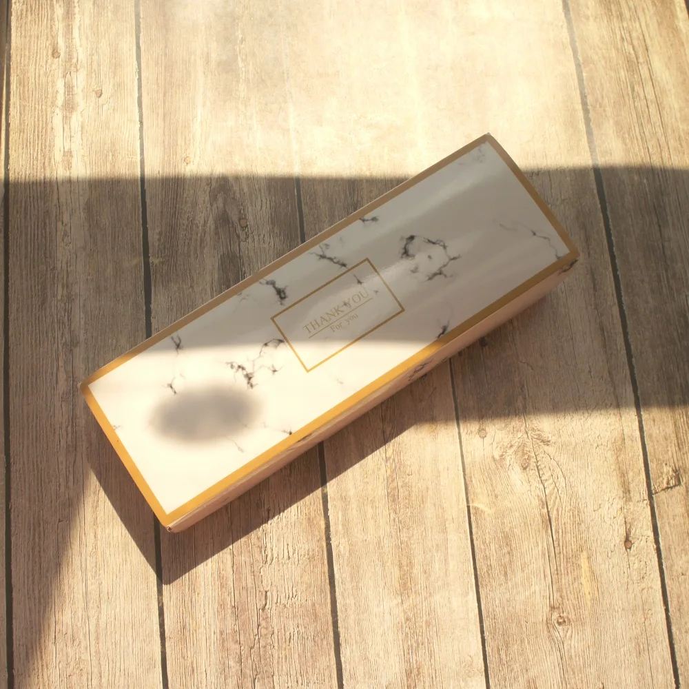 

Gold Pink Diamond Flamingo Marble Design 10pcs 21.5*7*5 Cm Paper Box Candy Cookie Soap Chocolate Party Birthday Gift Packaging