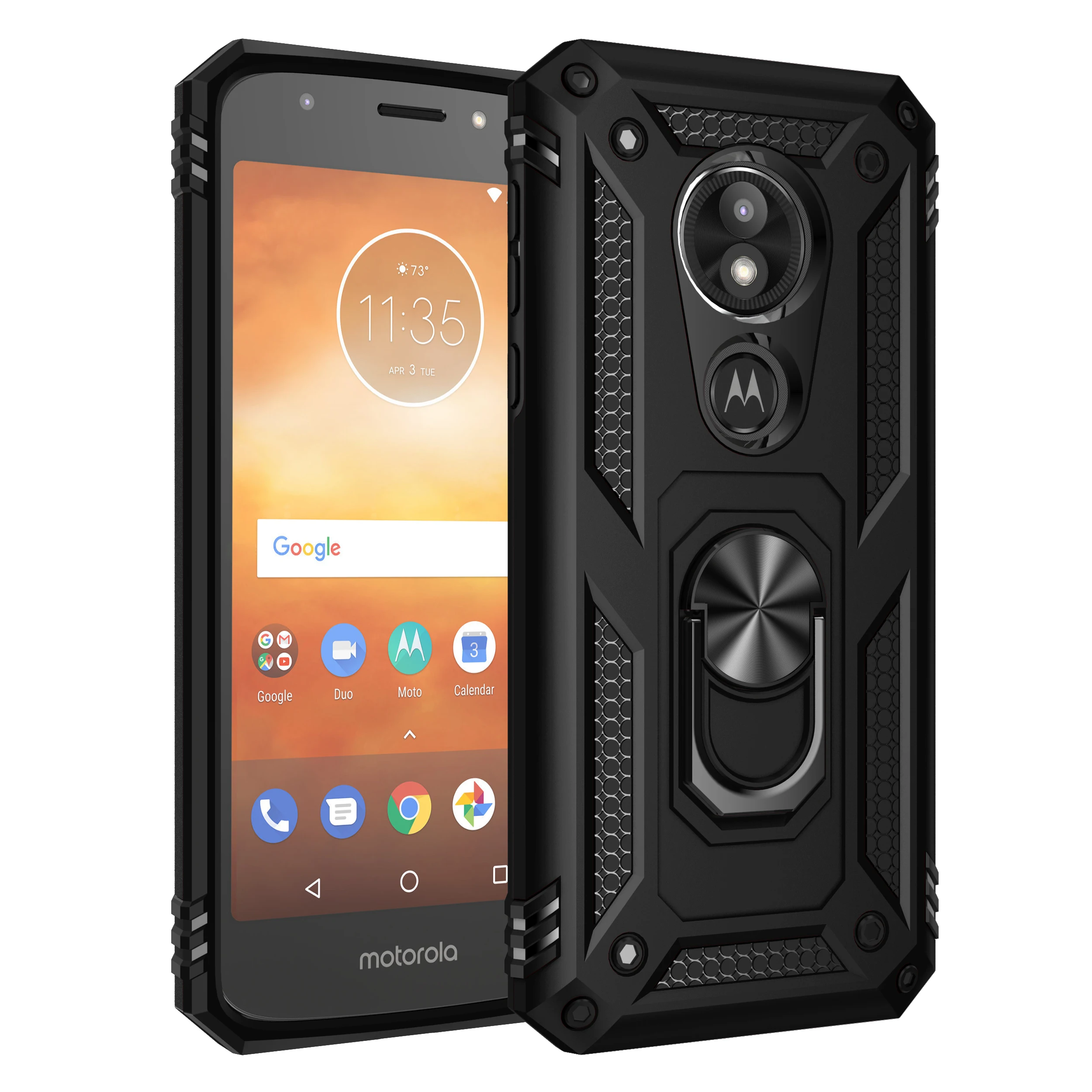 Чехлы для Motorola Moto E5 Play чехол с кольцом подставкой 360 телефона тяжелых условий