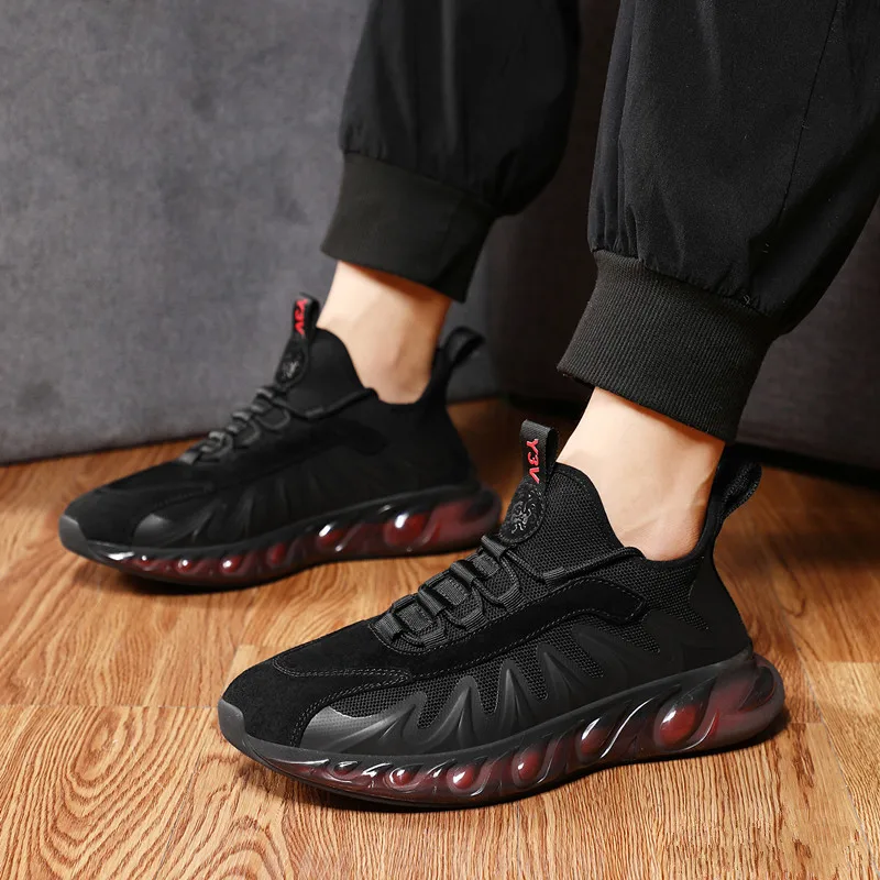 

Spring Autumn Male Running Shoes Black Gray Gym Sneakers For Men Good Quality Walking Shoes Man Luxury Brand Training Shoes Mens