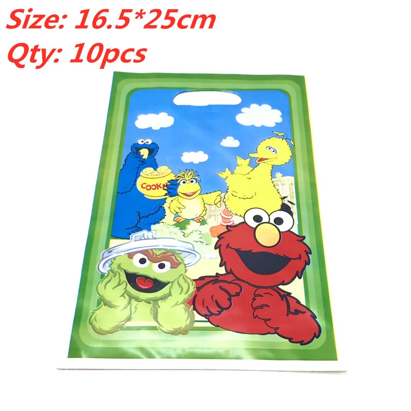 Улица Сезам украшения для дня рождения Elmo бумажные чашки детского одноразовые