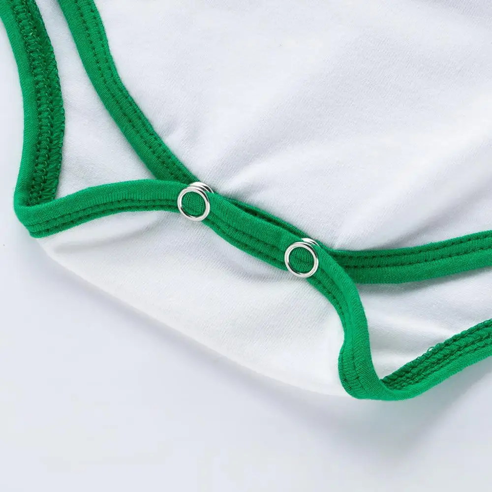 

4PCS Baby Girl Clothes St. Patrick's Day Green Dress Headband Shoes Leg Warmer Outfit Newborn Clothes