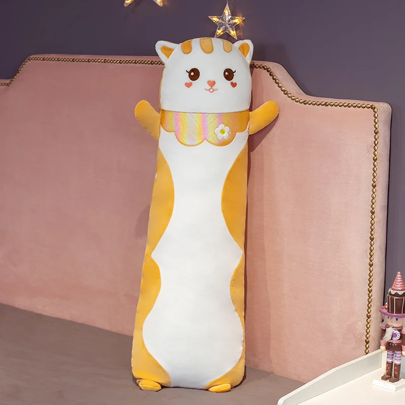 

Colorful Cat Bunny Boyfriend Pillow Plush Toys Stuffed Pause Office Nap Sleep Long Pillow Cushion Gift Cats Doll for Kids Girls