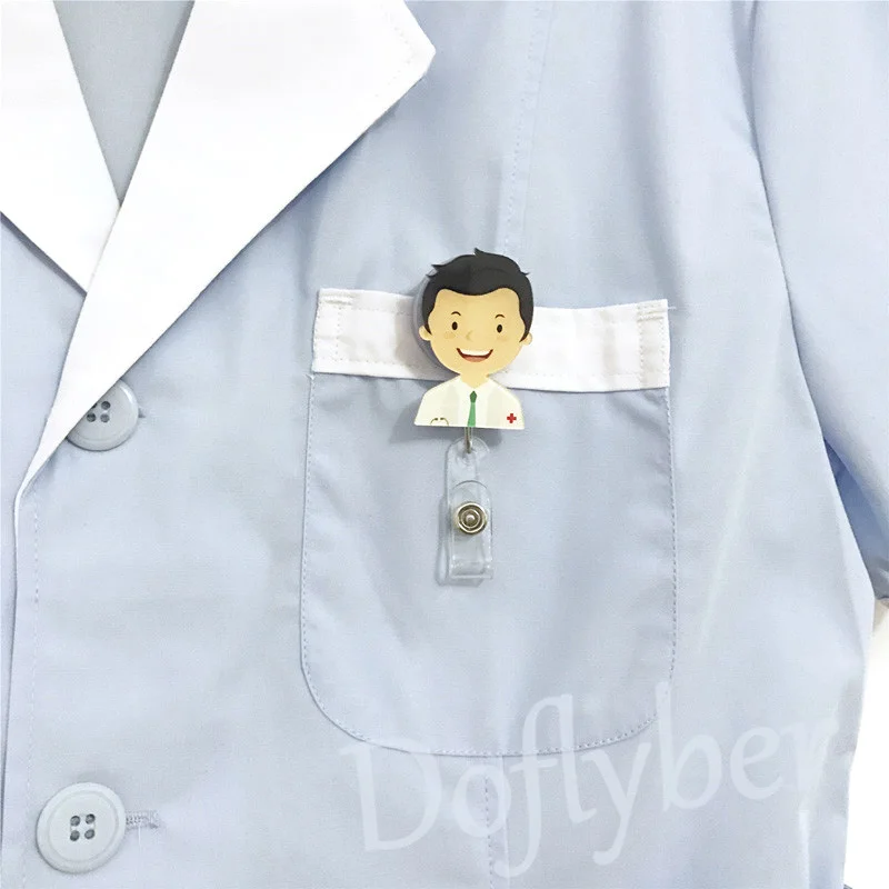 Милая Водонепроницаемая Выдвижная бейдж с катушкой для стоматологов врачей