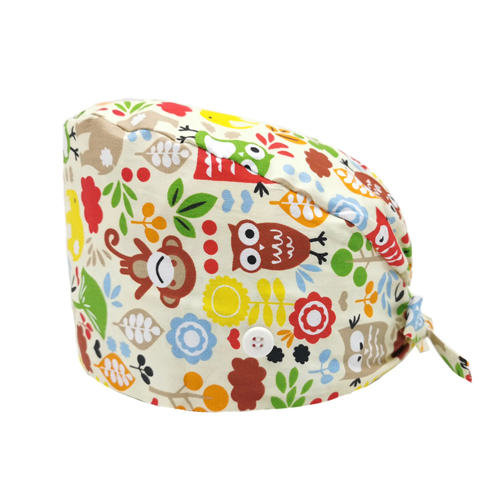 Шапка скраб с пуговицами головной убор повязкой для мужчин и женщин Униформа