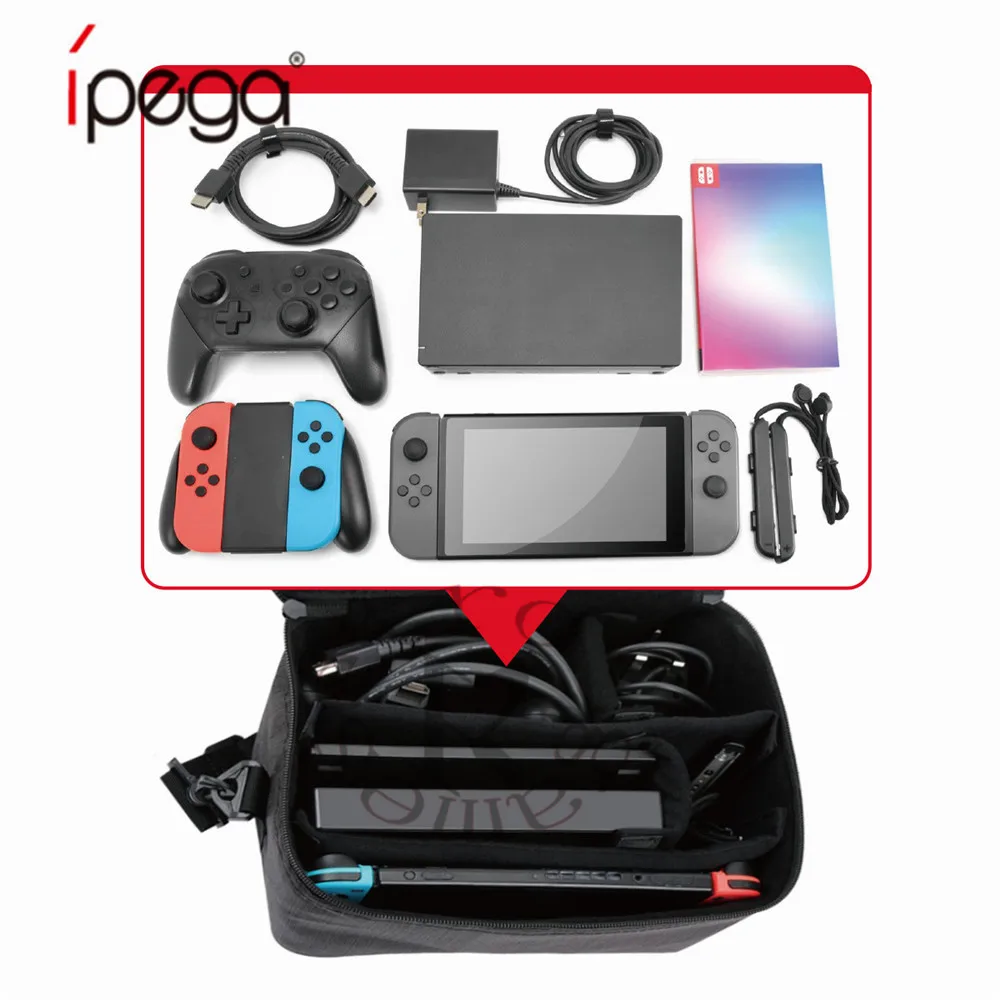 Консольные аксессуары для видеоигр IPEGA PG-9179 сумка-мессенджер многофункциональная EVA сумка для хранения для Ns switch Чехлы для переноски