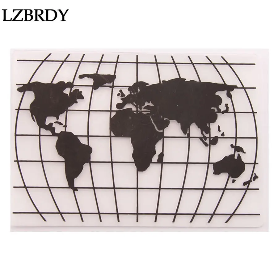 Новинка 2019 пластиковая Фотокарта с изображением глобуса для скрапбукинга