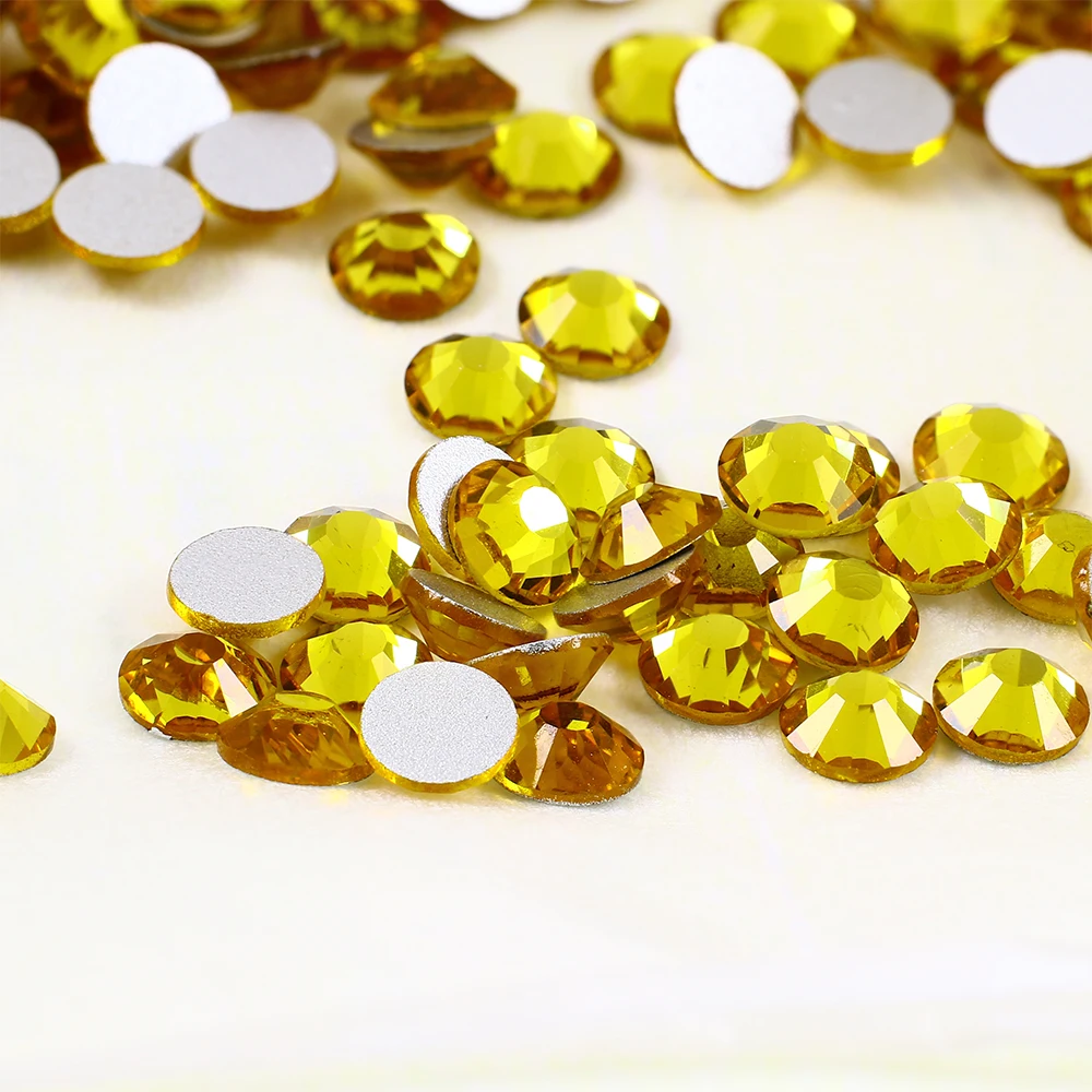 SS10 блестящие стразы s Crystal AB не Горячая фиксация FlatBack красочное шитье стразами