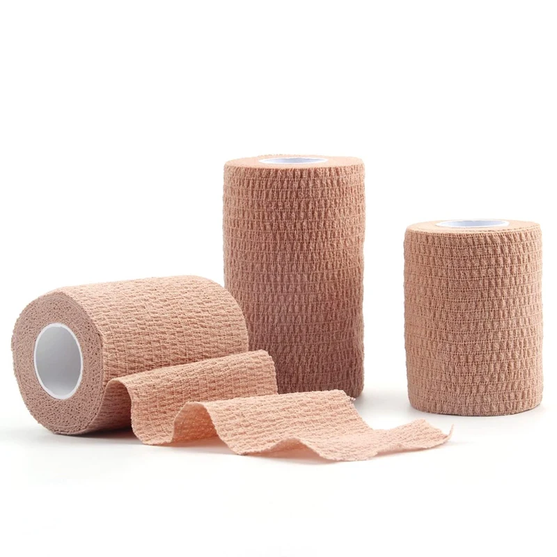 

Self Adhesive Non Woven Bandage Wrap Breathable Self Adherent for Pets Athletic Elastic Cohesive Bandage for Sports Injur