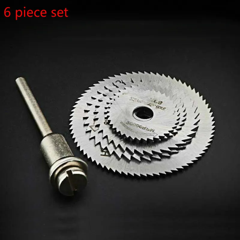 

6 pieces/set of electric grinder accessories high speed steel cutting blade wood copper aluminum soft metal small saw blade