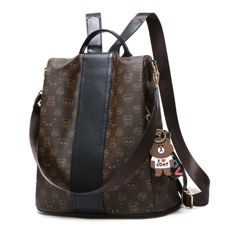 2020 Модный женский кожаный рюкзак школьный на плечо колледжа сумка дорожная |