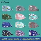 Модные хлопковые шапки с милым мультяшным принтом пчелы регулируемые шапки для салона красоты скрабы Кепка лабораторная шапка для зоомагазина скраб оптовая продажа