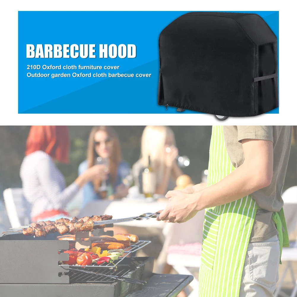 

BBQ Grill Cover 210/420D Oxford Outdoor Raining Protective Barbecue Grill Cover Portable Barbecue Outdoor Camping
