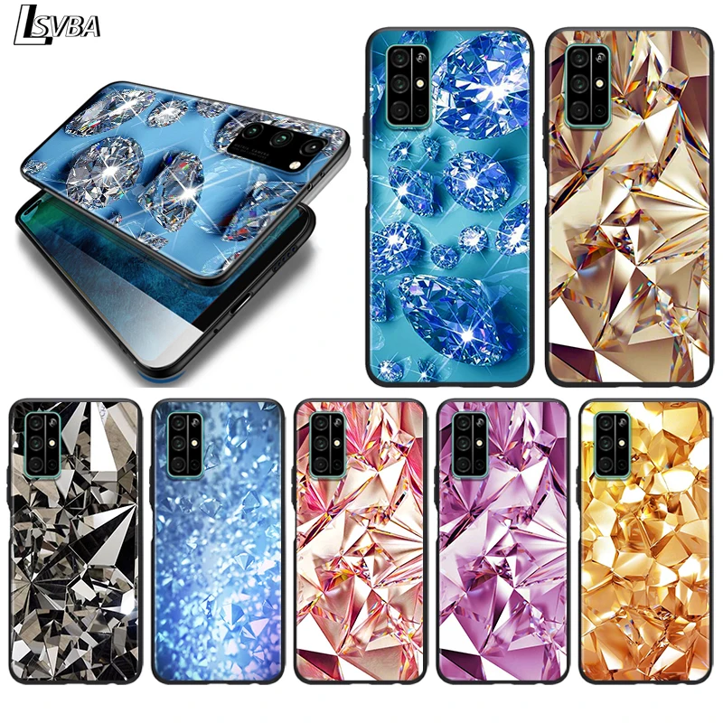 

Silicone Cover Hot Diamond Pieces for Huawei Honor 30 20S 20 10i 9S 9A 9C 9X 8X 10 9 Lite 8A 7C 7A Pro Phone Case