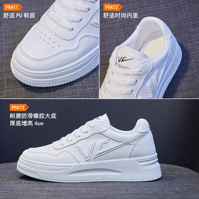 Han edition white shoe tide female ins platform of new fund of 2021 autumn breathable sandals female Q1615 platform shoes fem