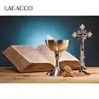 Laeacco христианский Святой мой первый Причастие семейная Библия индивидуальный плакат Фотофон фотография фоны
