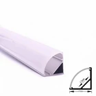 Алюминиевые профили для светодиодных лент 0,5 дюйма, 1-30 шт.лот, цвет молочный белыйпрозрачный