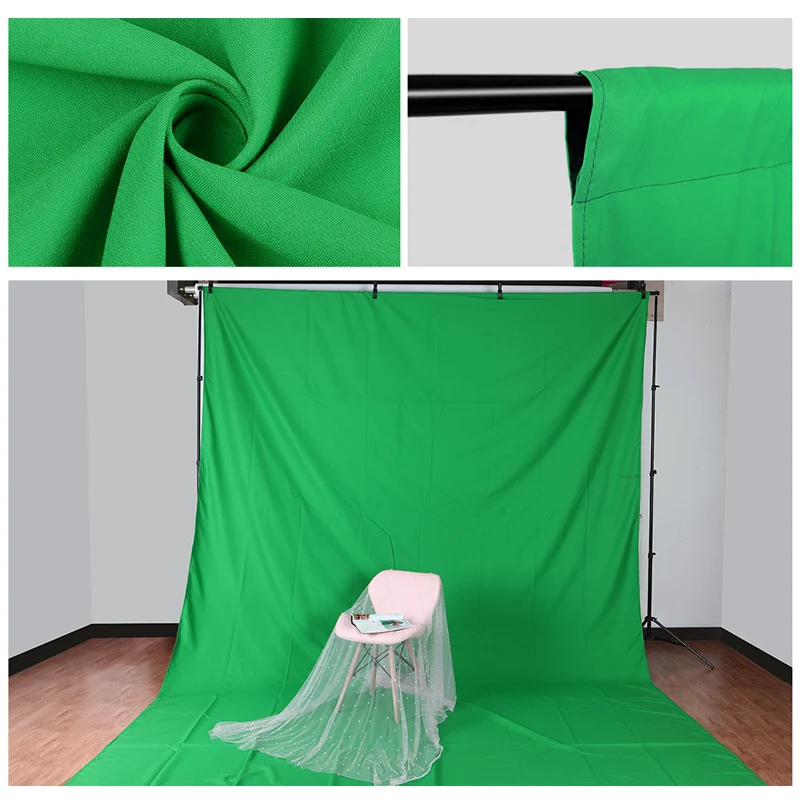 2 м x 3 фоновая рамка зеленый экран хромакей фотография муслиновый фон хлопок