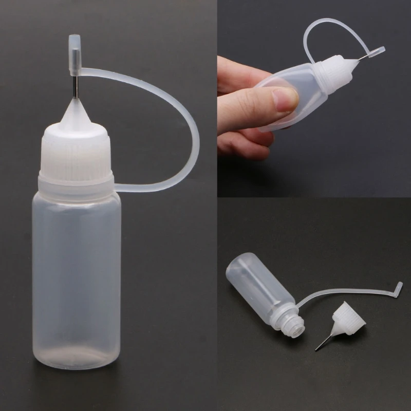 

10Pcs Epoxy Resin Mold Coloring Bottles With Syringe Needle Resin Colorant Tools R2LE