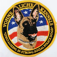 customized patch display police dog