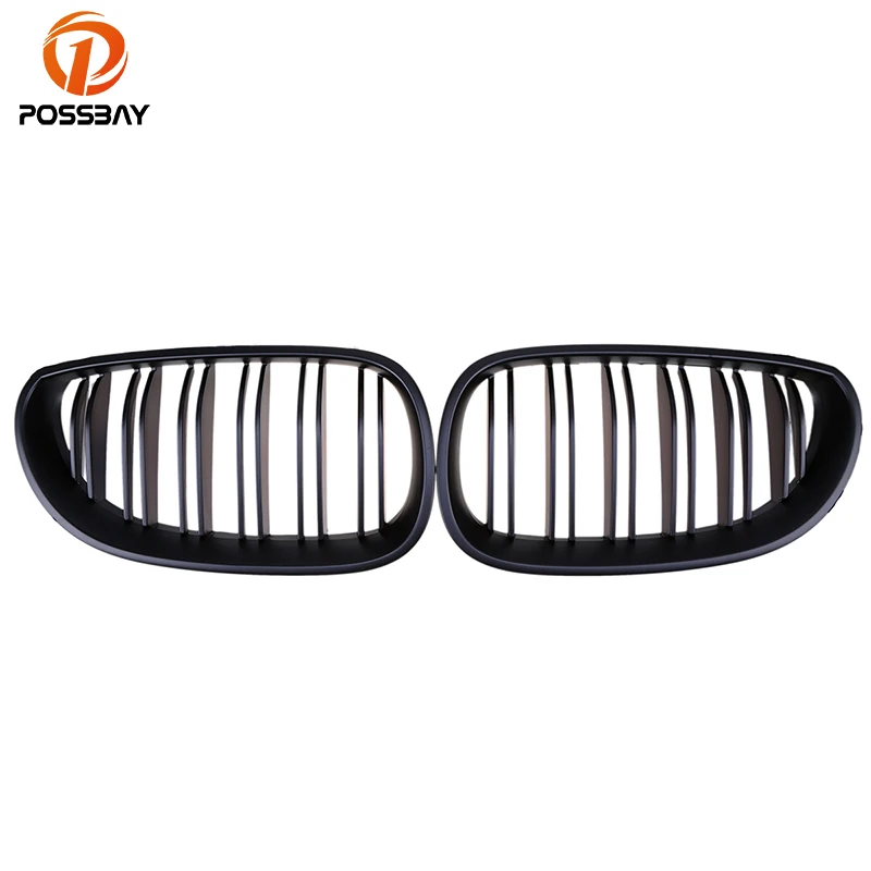Решетки гоночные POSSBAY с двойными решетками матовые черные для BMW 5 Series E61