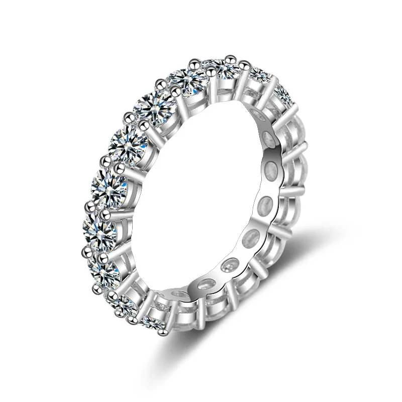 Синий 7 стилей изысканное Радужное кольцо цвет ful многоцветный Цирконий вечность площадь багет золотой перстень для женщин женские ювелирные изделия аксессуар - Цвет основного камня: Синий
