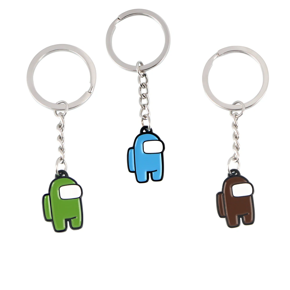 

K2383 Game Robot Keychain Kawaii Cartoon Car Key Chain Kids Boy Girls Bag Pendant Keyring Gifts