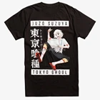 Одежда с надписью Tokyo Ghoul Juzo футболка Suzuya мужская верхняя футболка Повседневная Стиль уличная одежда футболки мужские брендовые футболку лентяя Мужская хлопковая футболка