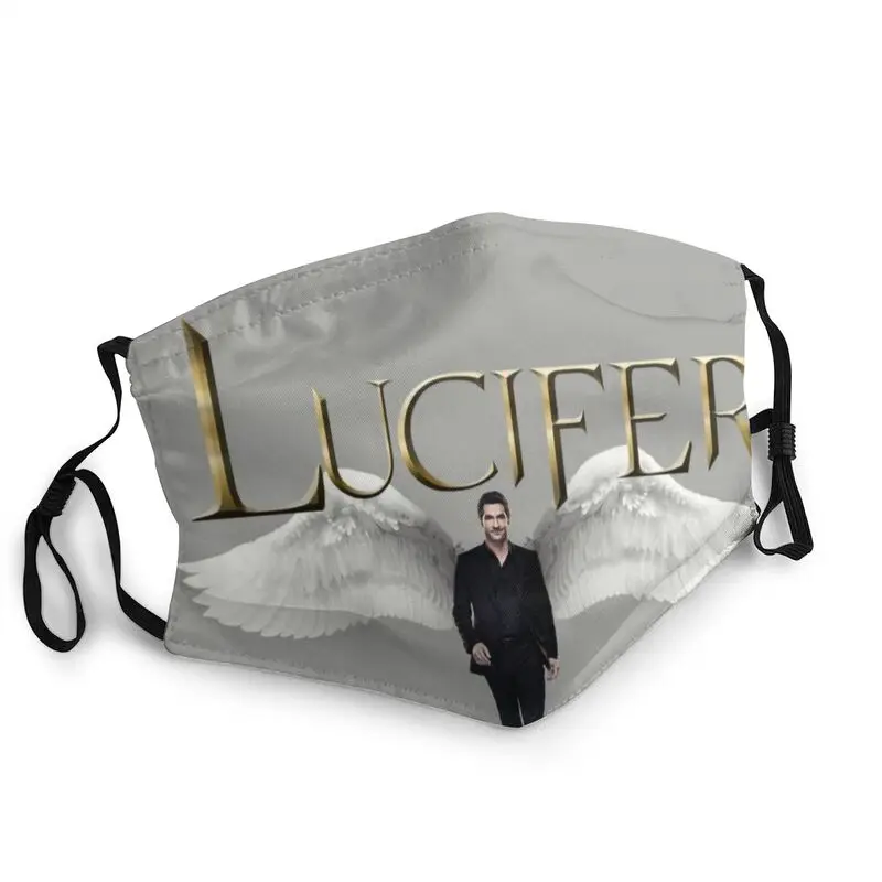 

Многоразовая маска для лица Lucifer Morningstar, пыленепроницаемый защитный респиратор для ТВ-шоу для взрослых, маска для рта