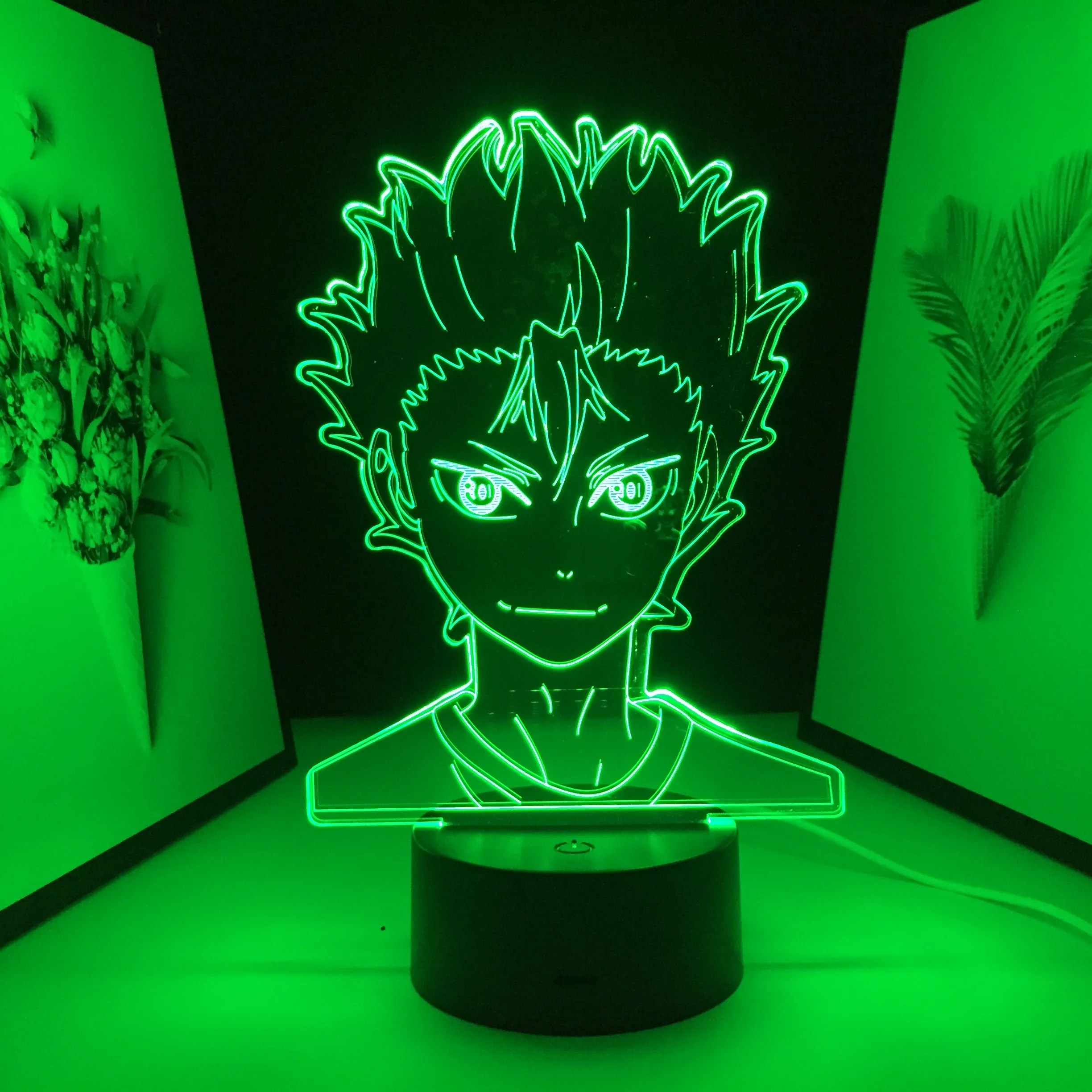 

3d-лампа В Стиле Аниме Haikyuu, фигурка хинаты шоё для детей, декор для спальни, светильник с Rgb-светодиодами, цветной Настольный светильник, детс...