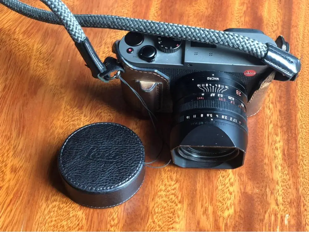 Genuine leather Lens Cap for lens Waterproof Protection Camera Cover leica Q typ116 QP LEICA Q2 | Электроника