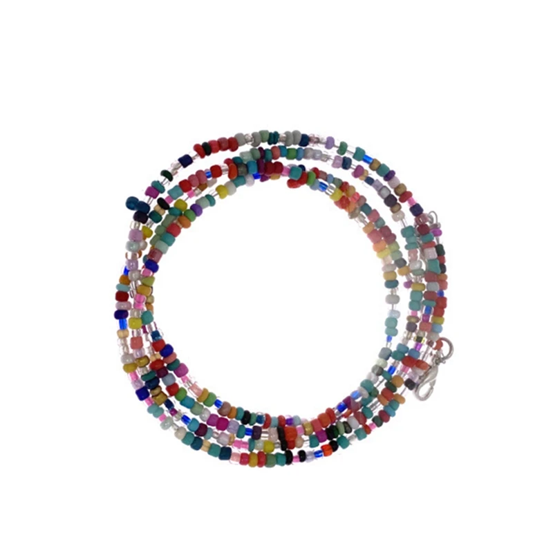 

Face Mask Lanyard Convenient Safety Mask Rest&Ear Holder Rope Hanging Adjustable Beaded Chain Mascarillas