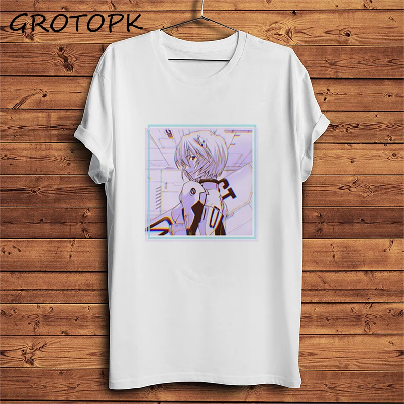 Японская забавная футболка с рисунком аниме Рей айанами для детей новинка белая