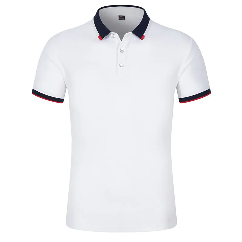 Рубашка поло мужская с коротким рукавом повседневная облегающая сорочка деловая