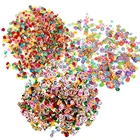 Наклейки для ногтей из полимерной глины, 1000 шт., украшение для ногтей, фрукты, цветы, перья, для самостоятельного дизайна, кусочки тростника, украшения, акриловые товары для красоты