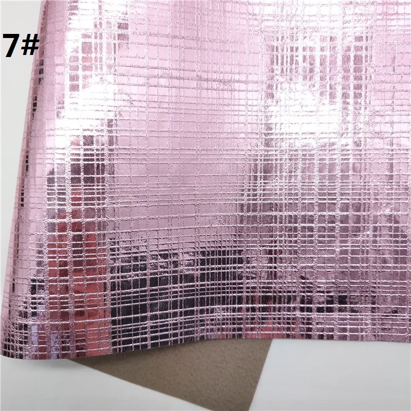 7 1 шт. 21X29 см металлическая искусственная кожа ткань, искусственная кожа листы, искусственная кожа для изготовления бантов LEOsyntheticoDIY T296 - Цвет: 7