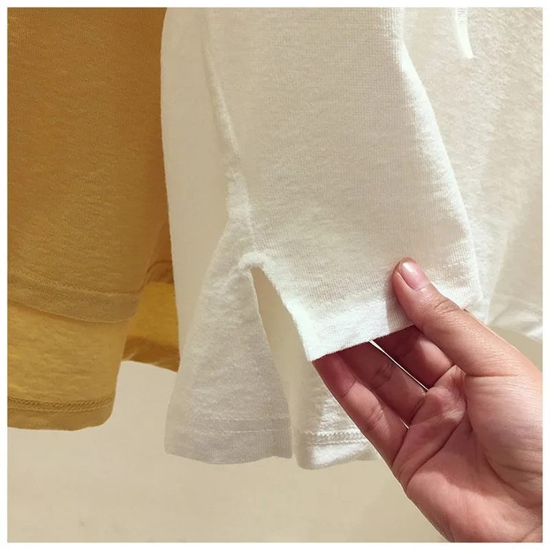 

new Fashion Hooded T Shirts for Women Short Sleeve Loose Tops Casual Street Korean Embroidered T-shirt Female Summer Hoodie Top