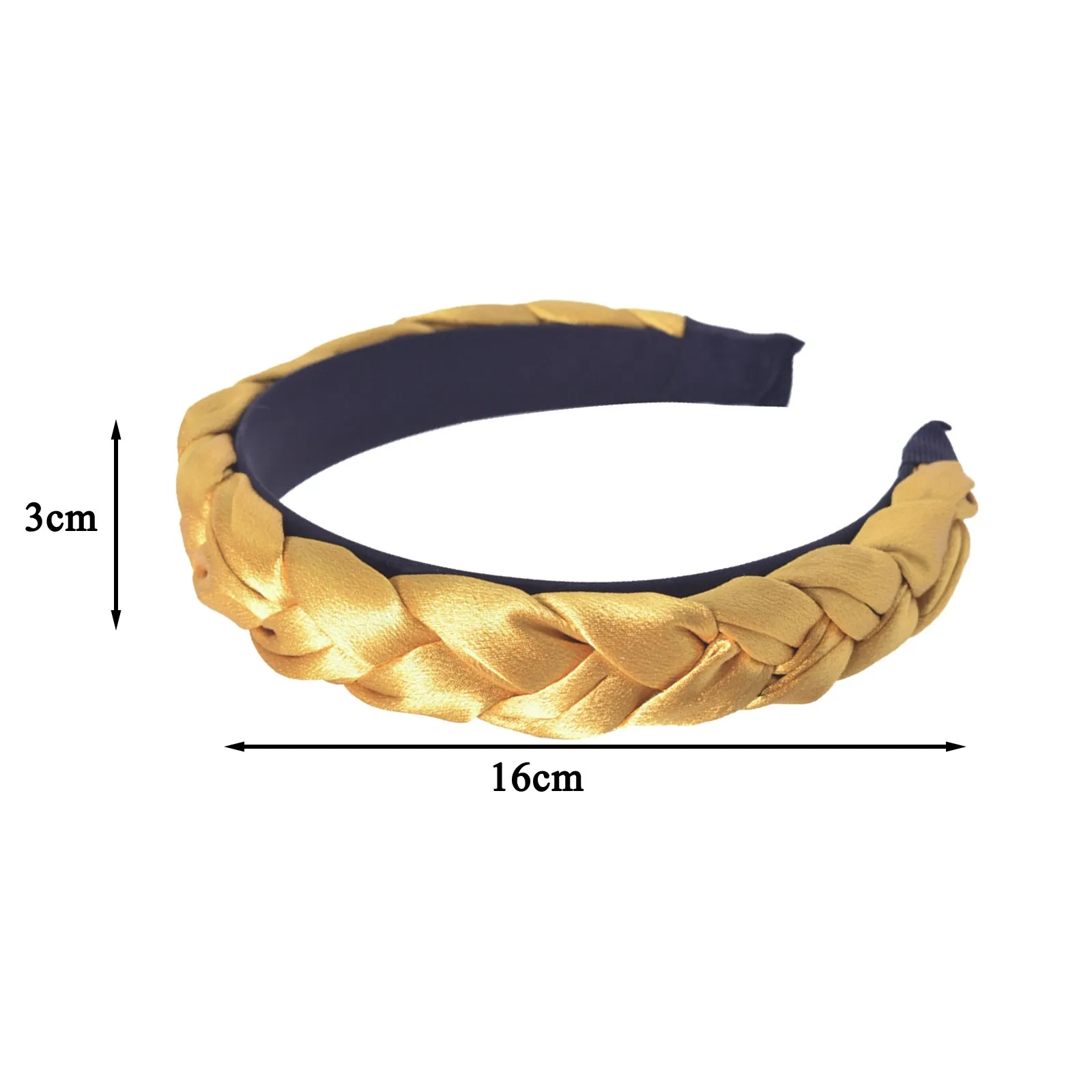 

2pc Fashion Cross Lady Hairband Headband Turban for Women Solid Color Wide Plastic Hair Hoop Bezel Girls Hair Bands Accessories