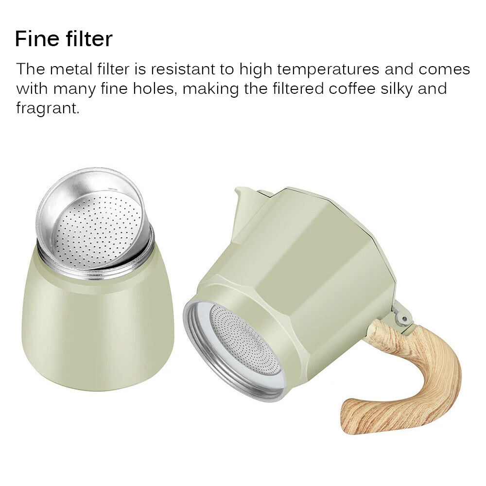 

Coffee Maker Aluminum Mocha Espresso Percolator Pot Coffee Maker Moka Pot Stovetop Coffee Maker For Convenient For Kitchen