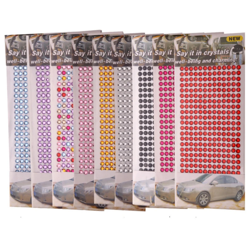 Персонализированные автомобильные наклейки акриловые Кристальные