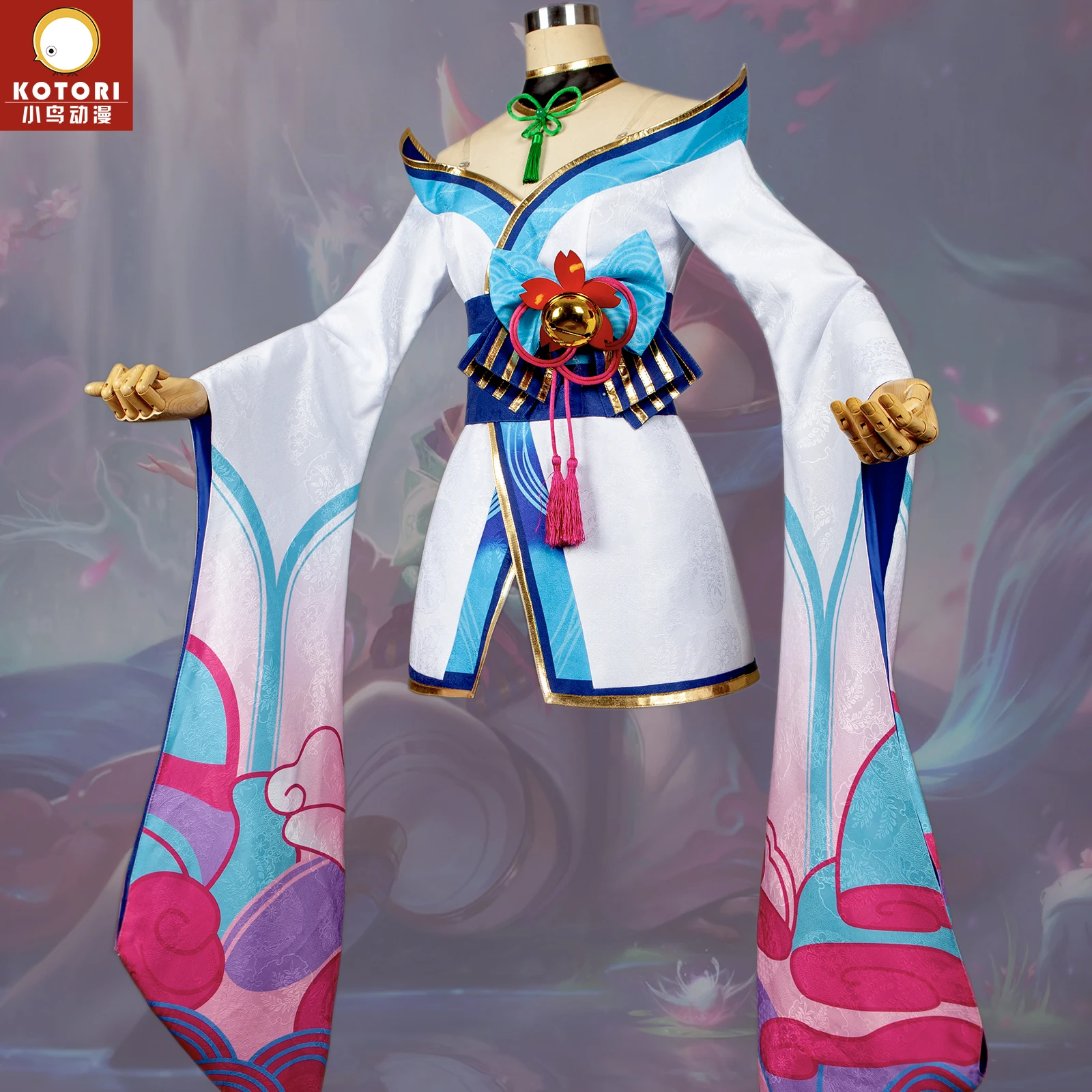 

Костюм для косплея LOL Spirit Blossom Fox Ahri, новый наряд, сделанный по индивидуальному заказу