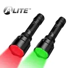 Светодиодный фонарь TMWT C8 для охоты, красный светильник для свиньи Койота + зеленый светильник, тактический фонарь, 2 упаковки для охоты, ночной рыбалки
