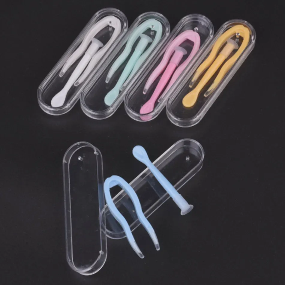 1 комплект чехол-аппликатор для снятия лака пинцет с мягким наконечником