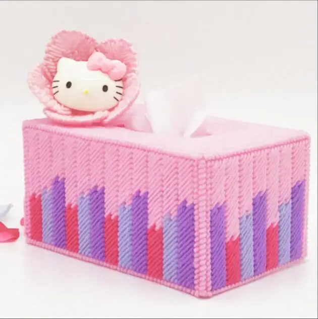 19x12x9 см коробка для хранения салфеток в кошачьей коробке Набор вышивки набор