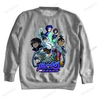 Толстовка с круглым вырезом и принтом ножницы семь