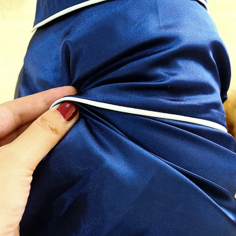 

2021 Pet Dog Pajamas Soft Silk French Bulldog Pajamas Pet Coat Clothing For Small Dogs Shih Tzu Puppy Cat Clothes Pets Clothing