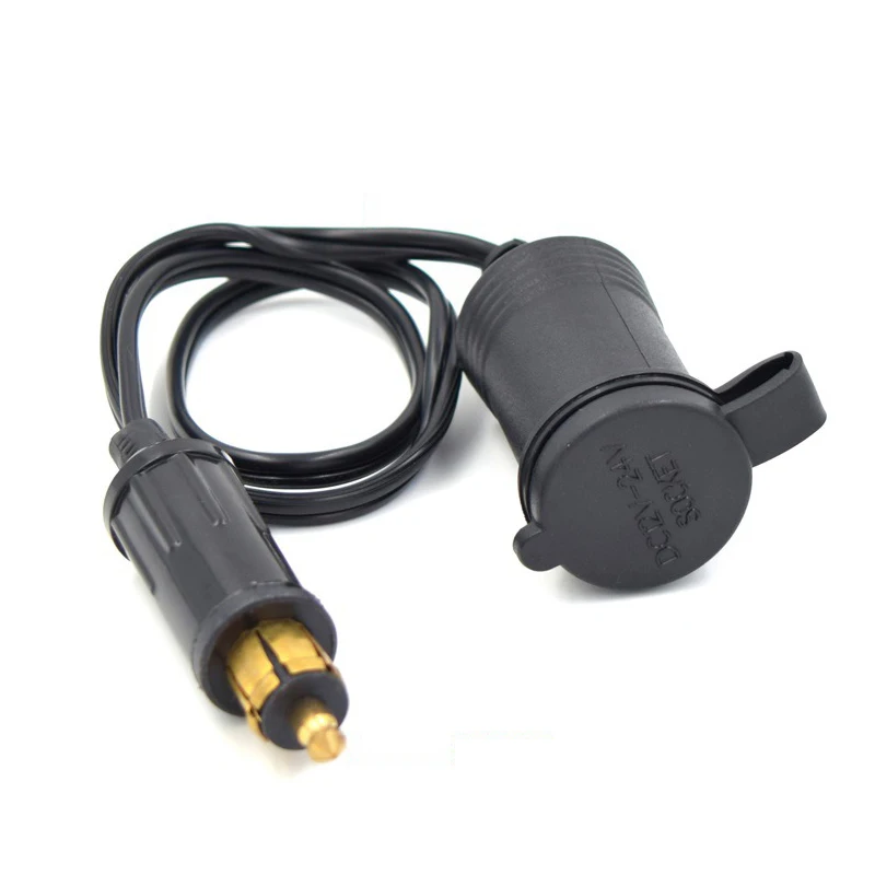 DC12V 24V адаптер прикуривателя для мотоцикла гнездо шнура удлинителя штепсельная
