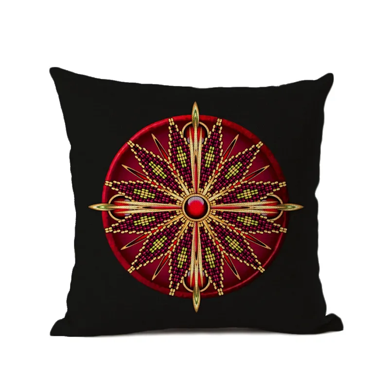 Boho Indain Подушка обертывание на подушки перо декор в виде Ловца снов диван