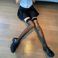 ladies transparent sexy stockings lace top thigh high stockings over the knee socks nightclub pantyhose