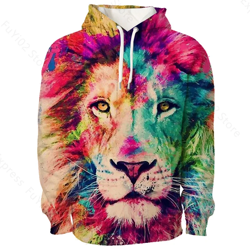 

2020 3D Print Hoodies Acuarela Animals Hooded New Fashion Man Women Lion Hoodies Autumn Winter Hoodie Pullovers Tops Sweatshirts